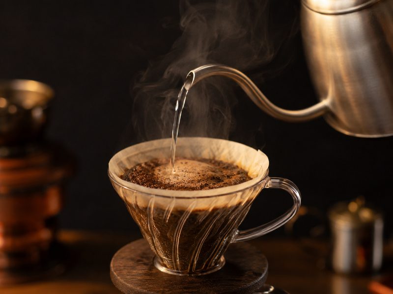 一杯ずつ丁寧に淹れるハンドドリップコーヒー