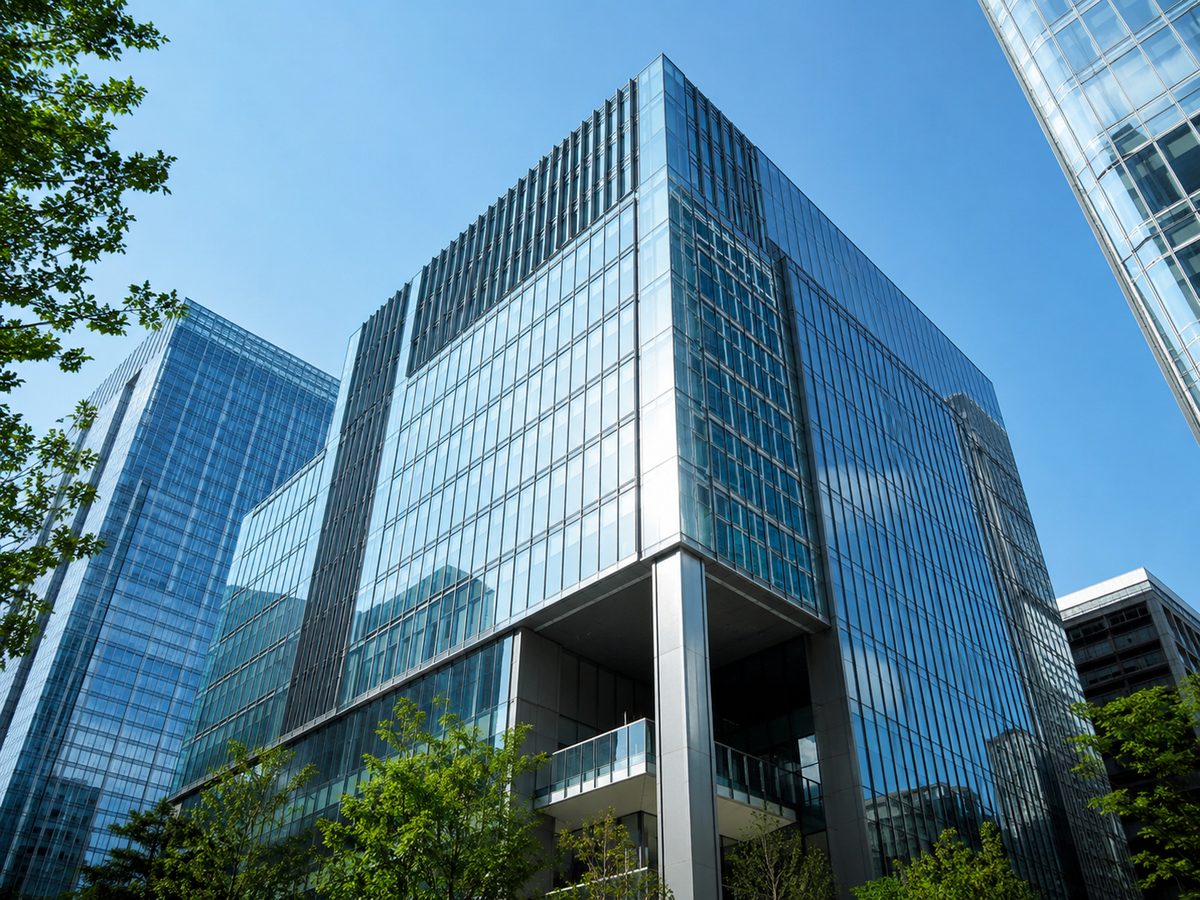 東京・丸の内エリアの近代的なオフィスビル外観